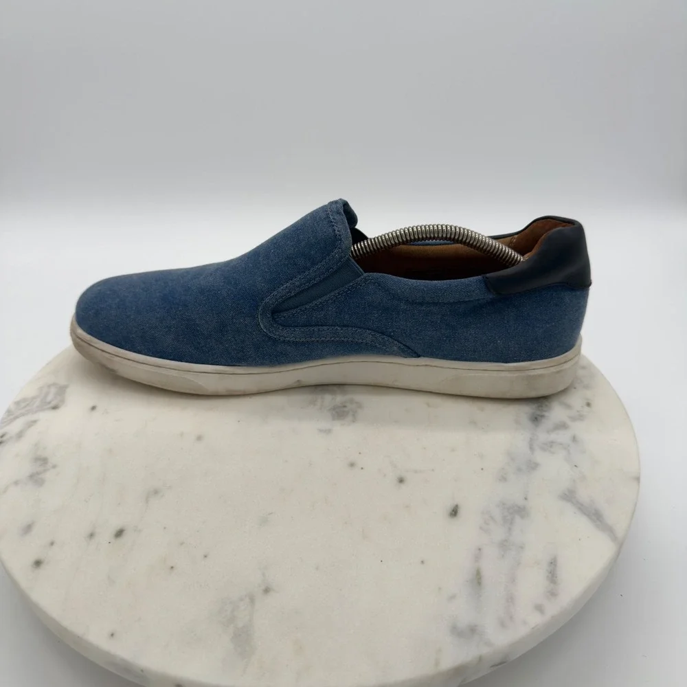 Vionic Brody‎ Slip On Sneakers Mens Size 11 Blue Canvas Orthotic Loafers VSM038